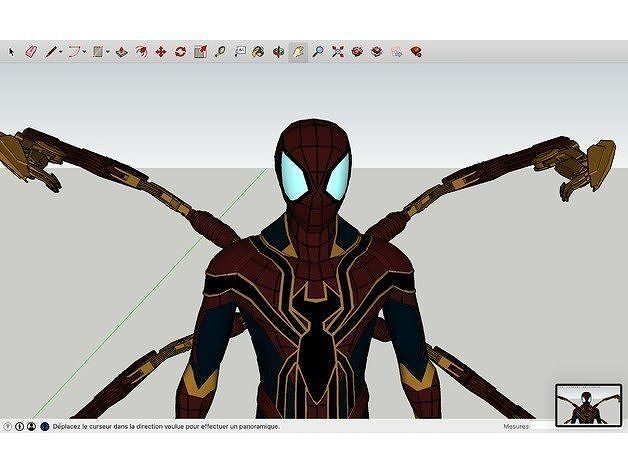 IronSpider spider - man in software Free 3D model