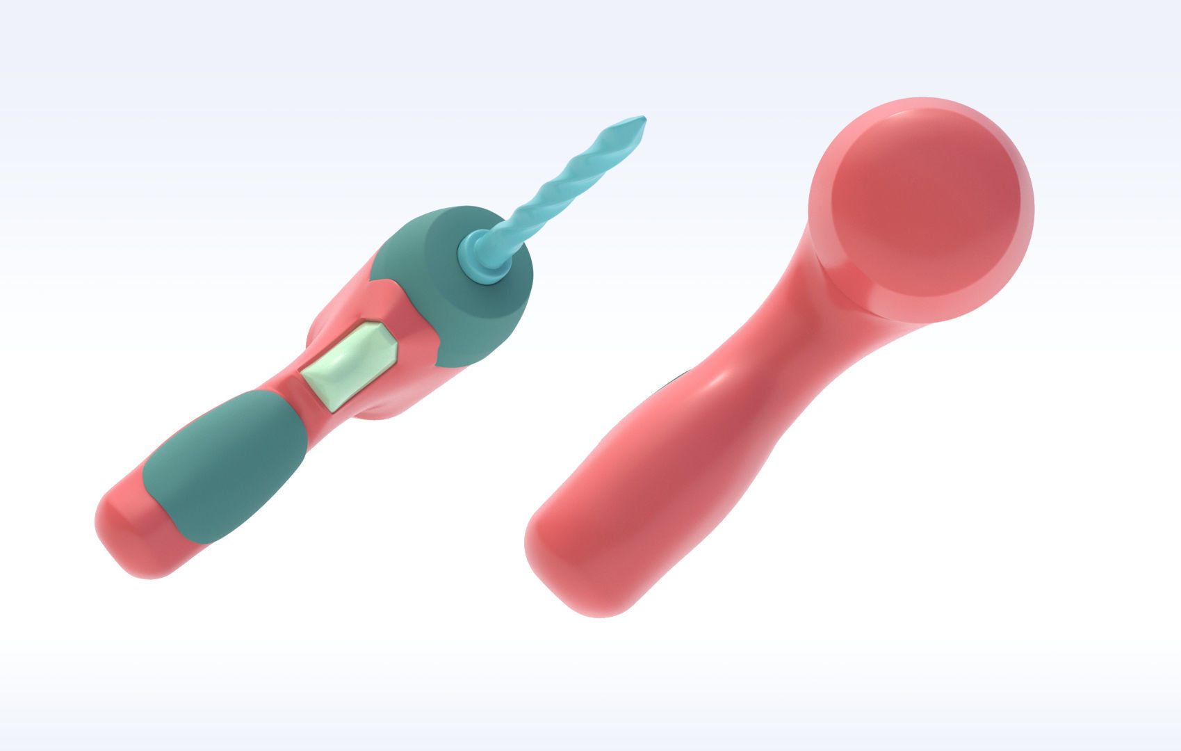 Stylized Cartoon Tool Set 3D model_3