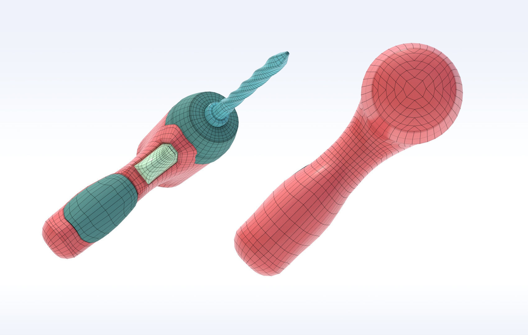 Stylized Cartoon Tool Set 3D model_5