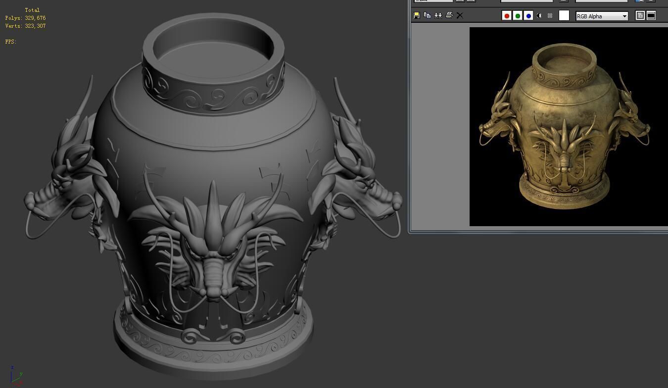 Wine altar 034 3D model_5