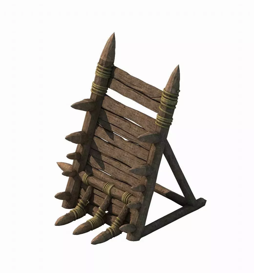 Army camp ancient battlefield - baffle 3D model_0