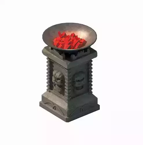 Army camp ancient battlefield - brazier