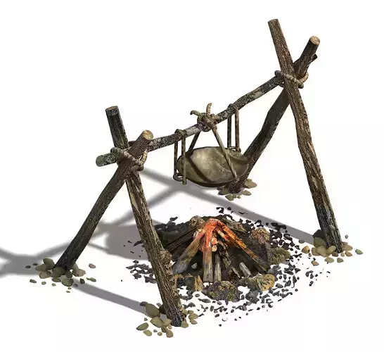 Barracks - Fire Camp 032 3D model