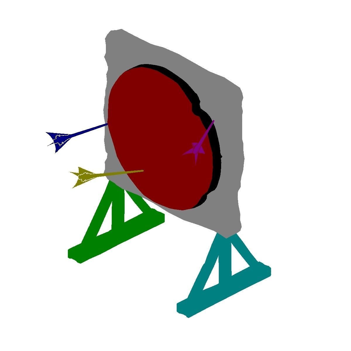 Barracks - Arrows 3D model_2