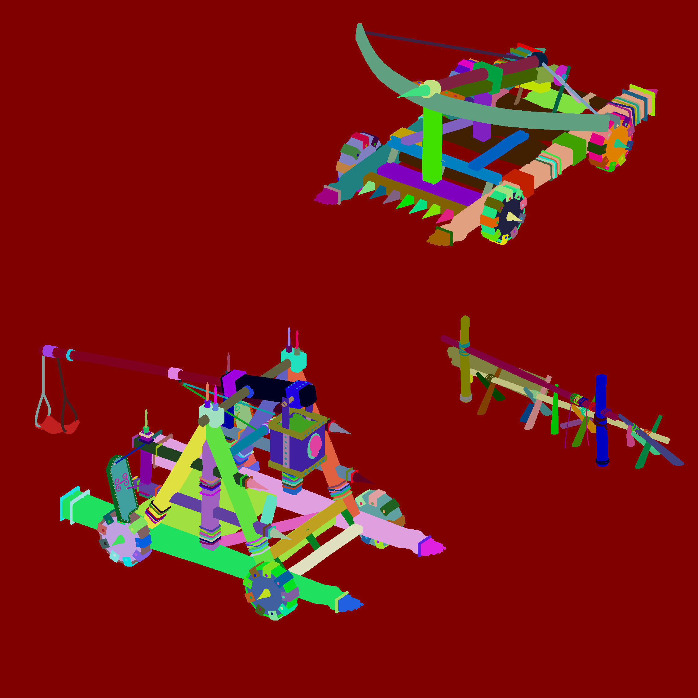 Barracks - catapult 3D model_5