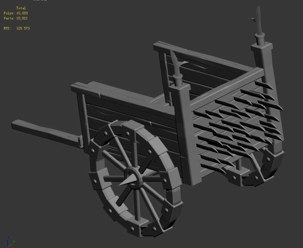 Barracks - War - Car 01 3D model_3