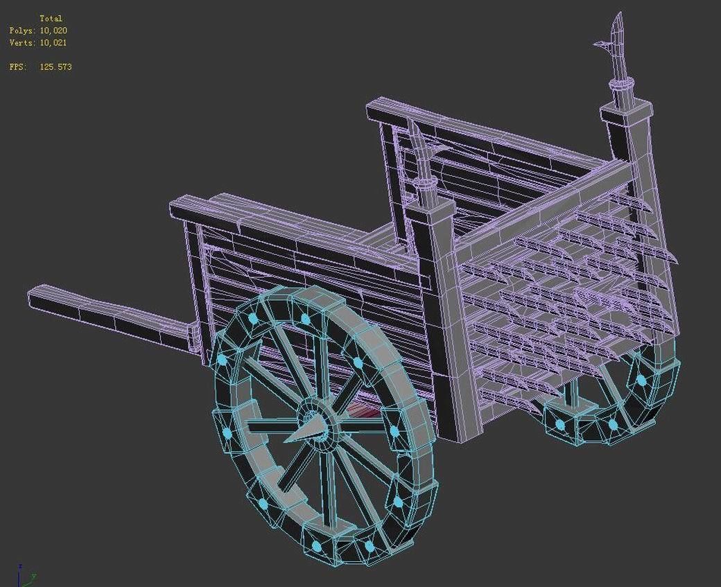 Barracks - War - Car 01 3D model_4