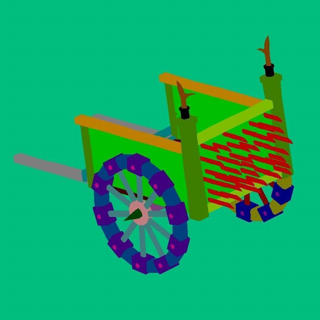 Barracks - War - Car 01 3D model_2