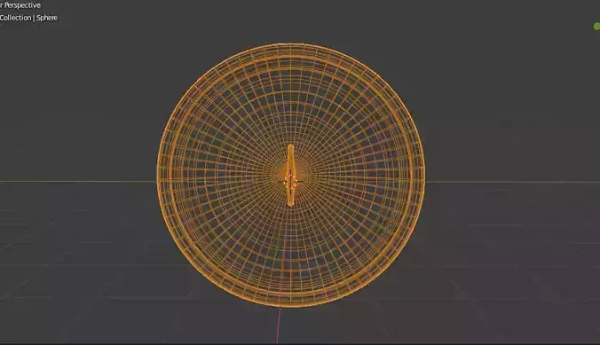 gold sporten sheild Low-poly 3D model