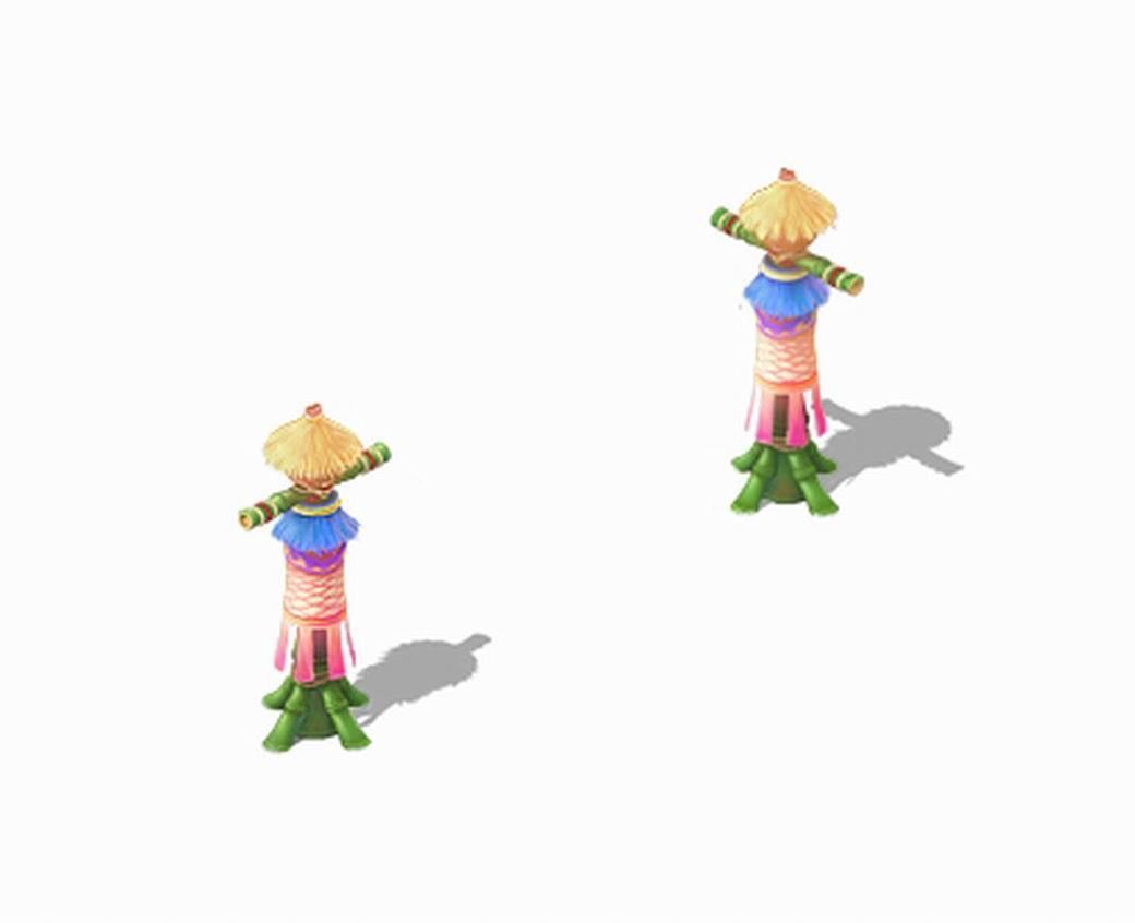 Cartoon World - Scarecrow Flag 3D model_3
