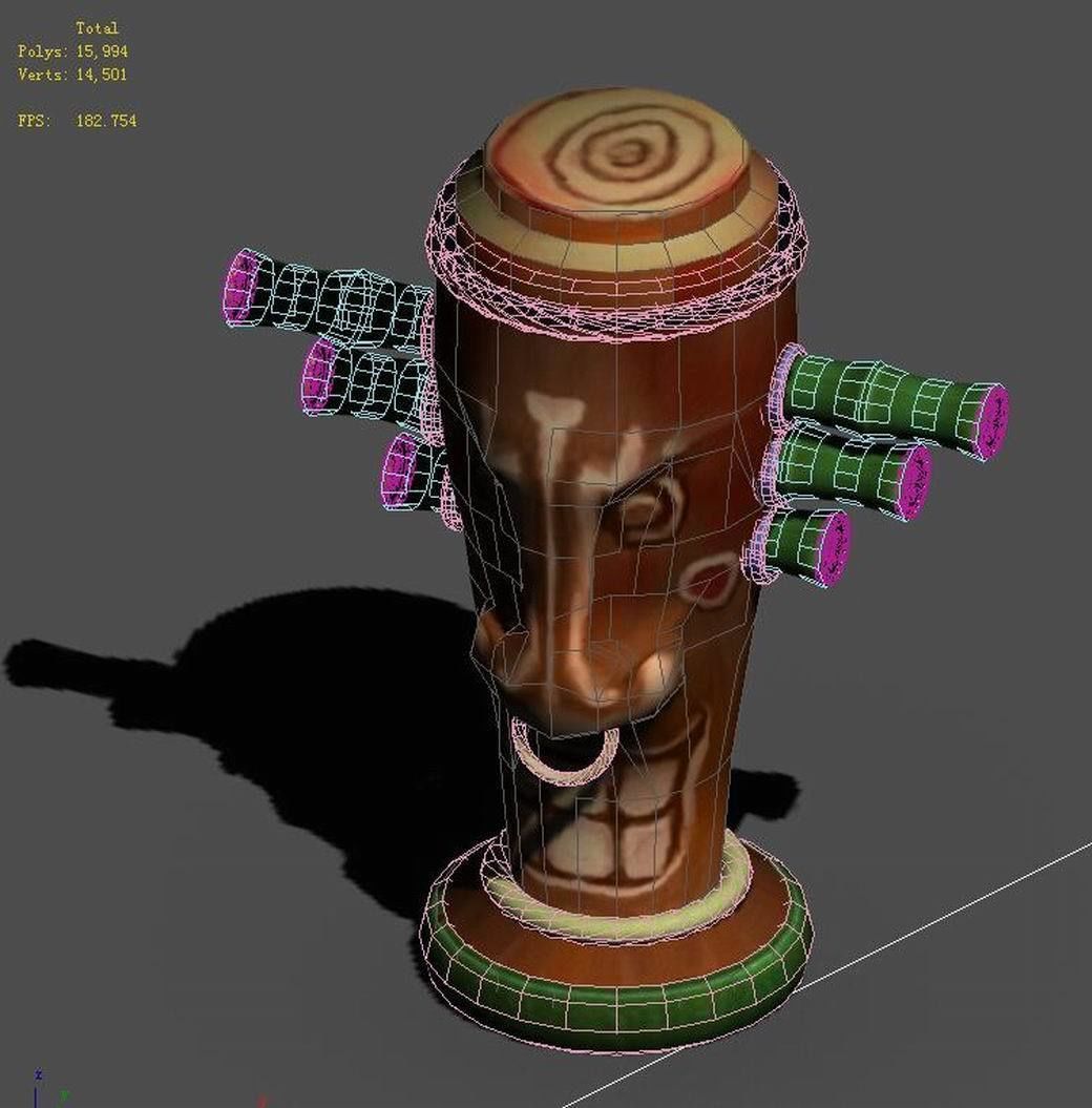 Cartoon World - Tu Sculpture 02 3D model_3