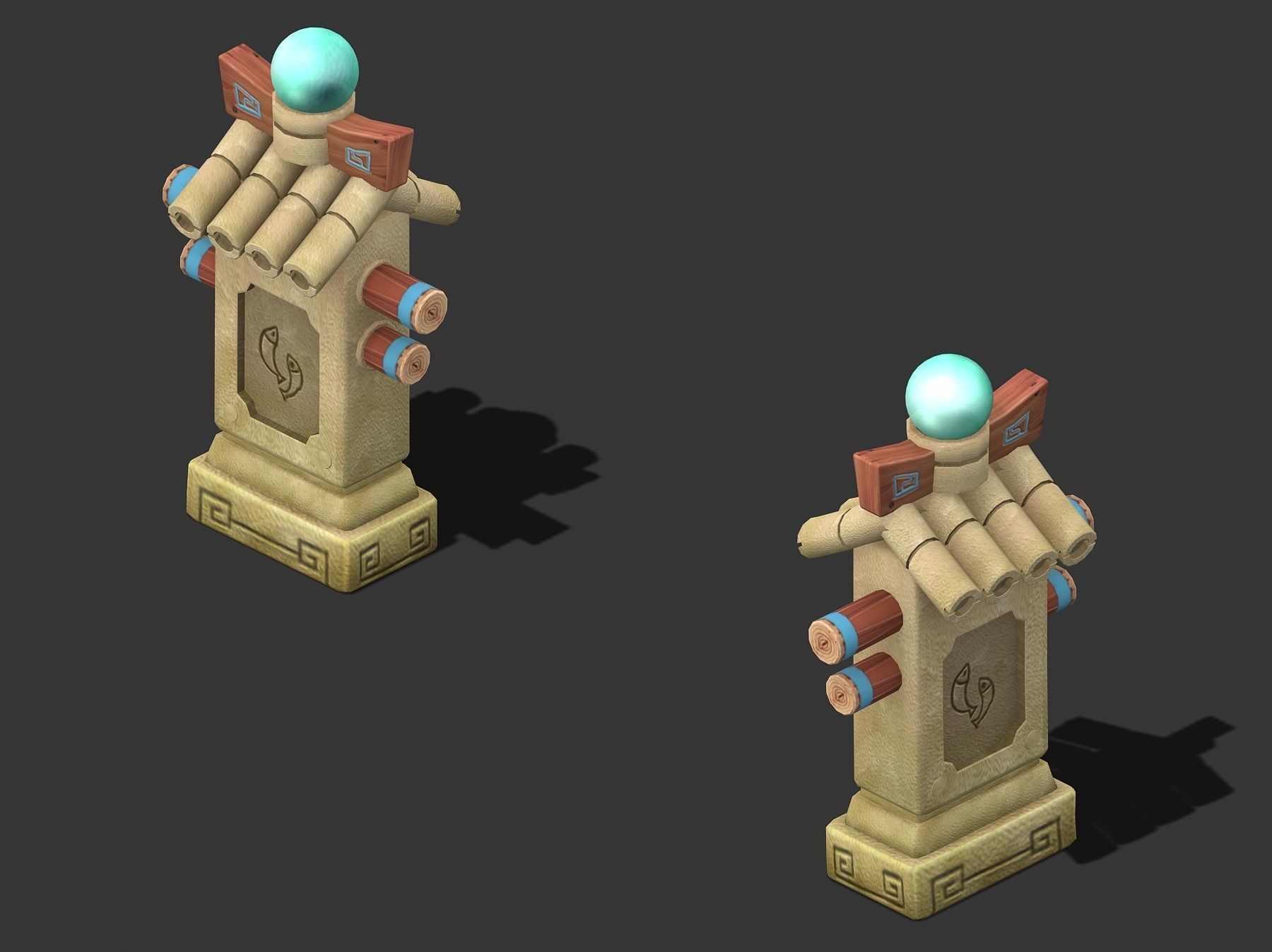 Cartoon World - Wukong stone 3D model_3