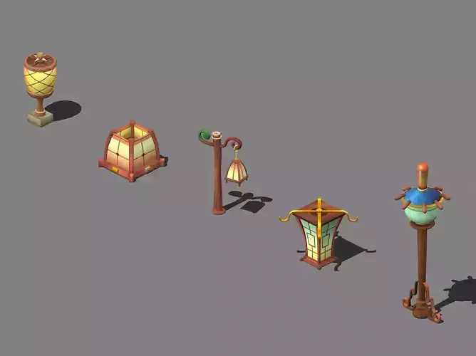 Cartoon world - a group of roadside decorative light 03