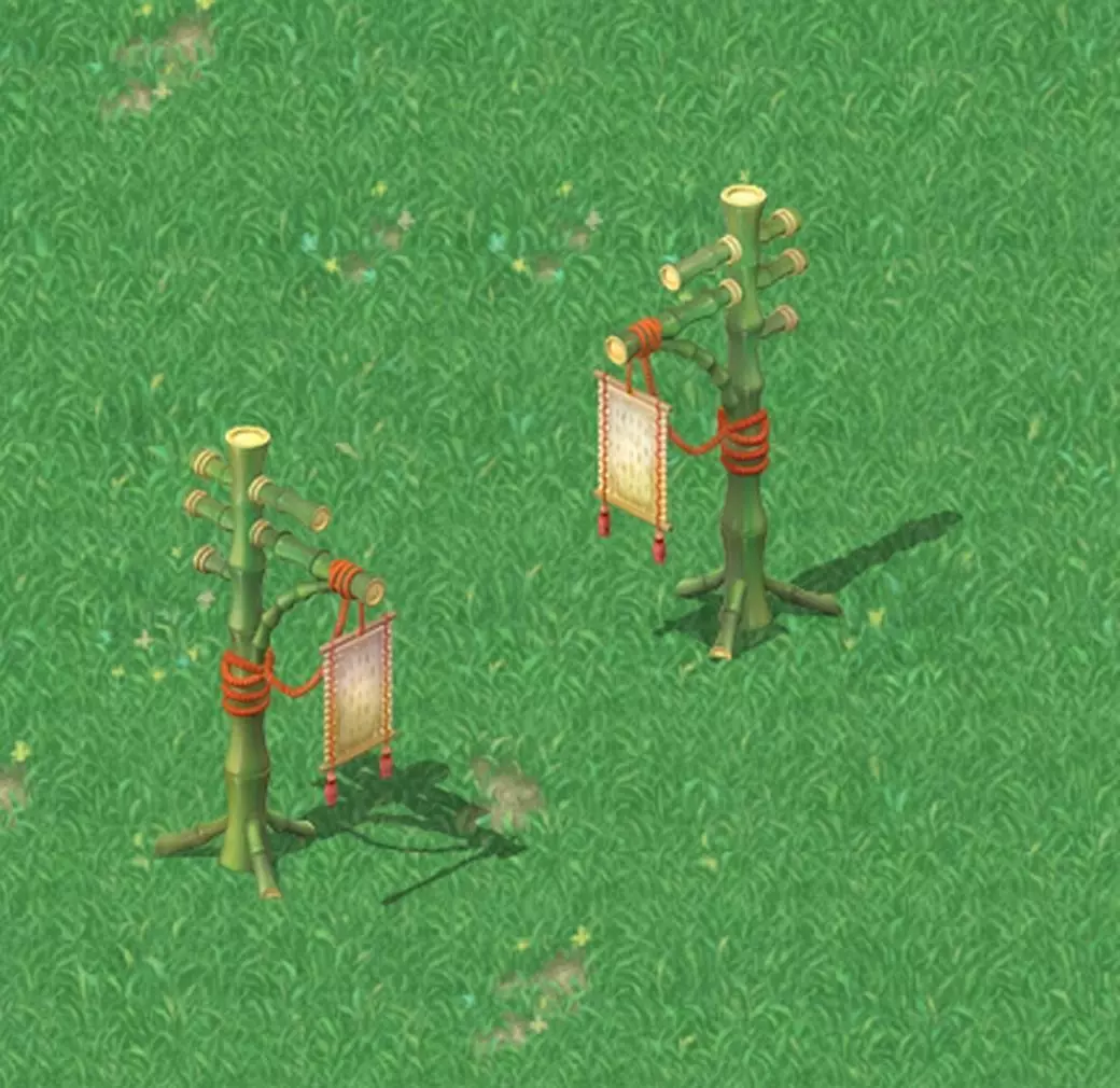 Cartoon world - there is a bulletin board 3D model_0