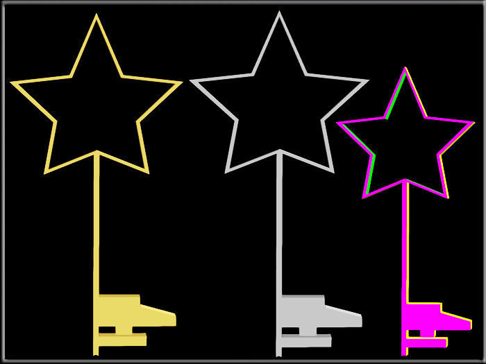 STAR KEY Low-poly 3D model_1