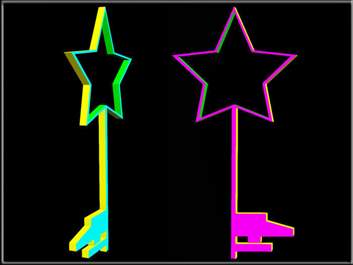 STAR KEY Low-poly 3D model_4