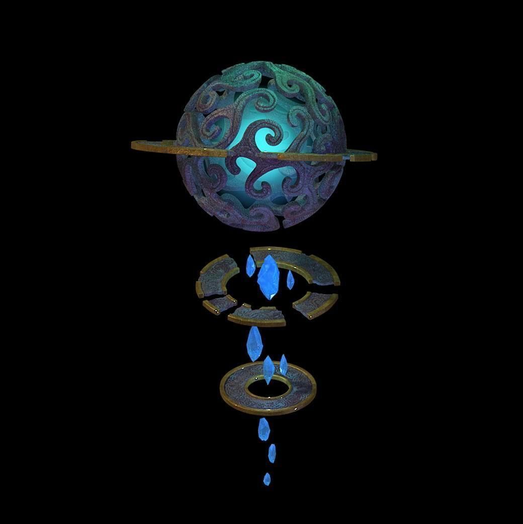 Peach Blossom Island - Basilica - Rotary Magic Ball 3D model_2