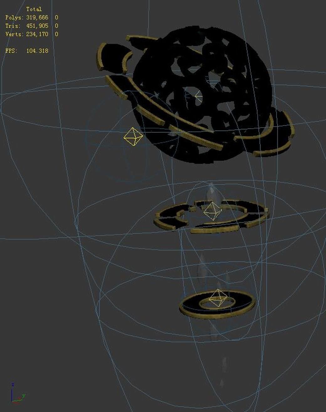 Peach Blossom Island - Basilica - Rotary Magic Ball 3D model_6