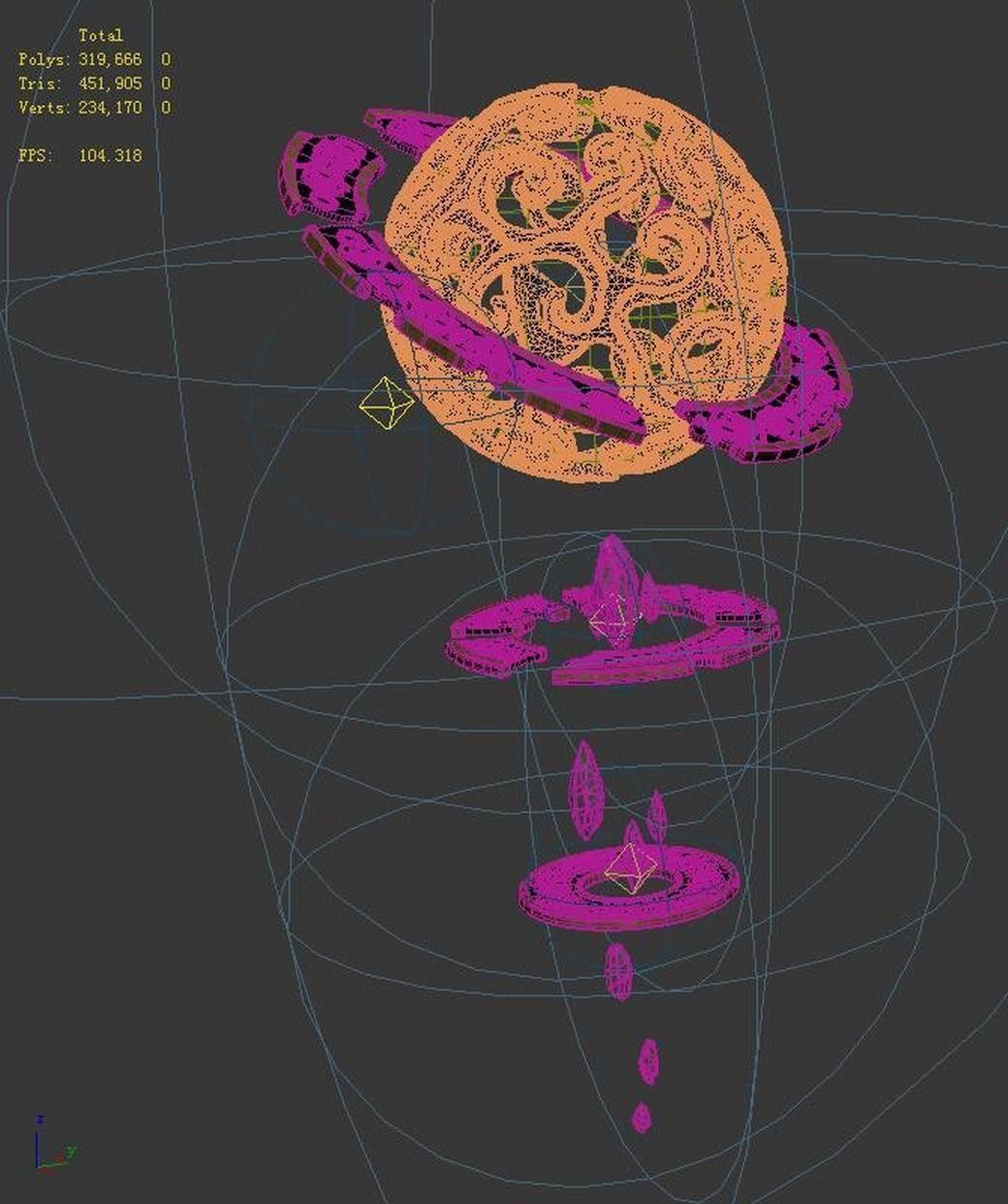 Peach Blossom Island - Basilica - Rotary Magic Ball 3D model_7