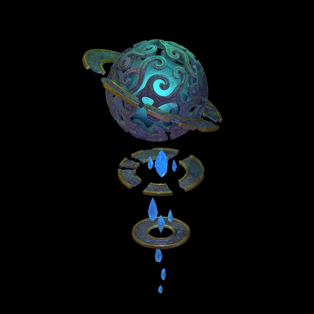 Peach Blossom Island - Basilica - Rotary Magic Ball 3D model_1