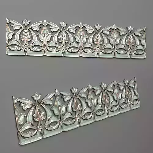 Ornament-02 ornate border - ornate border 3D print model