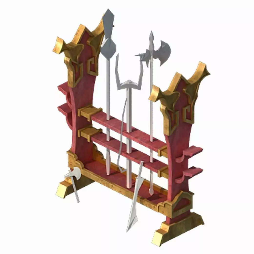 Weapon frame 03 3D model | CGTrader