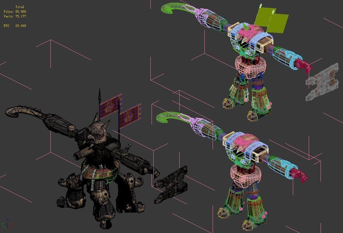 War machine - mechanical strange 3D model_3