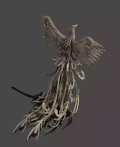 Suzaku - bronze stone carving