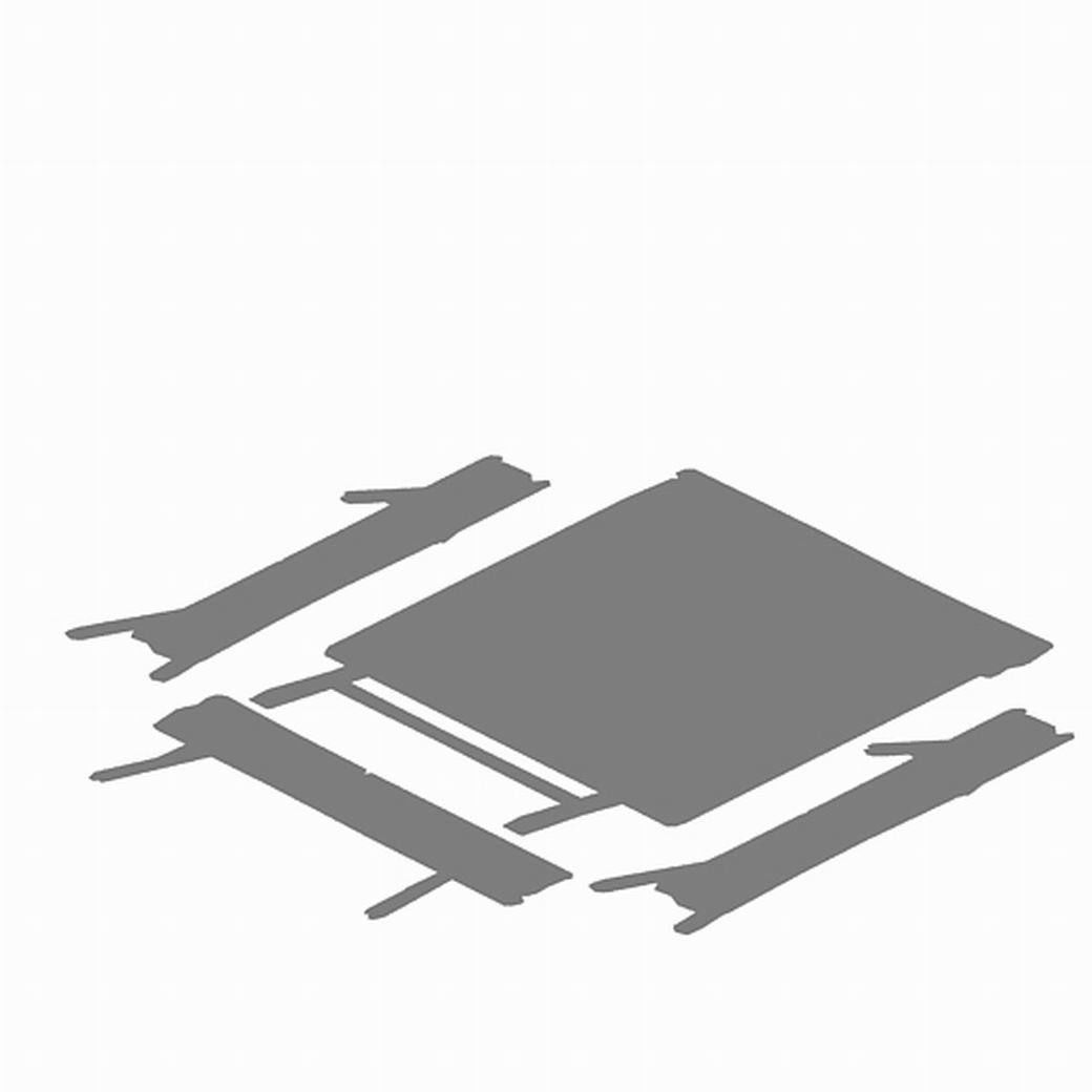 Tables and chairs combination 3D model_3