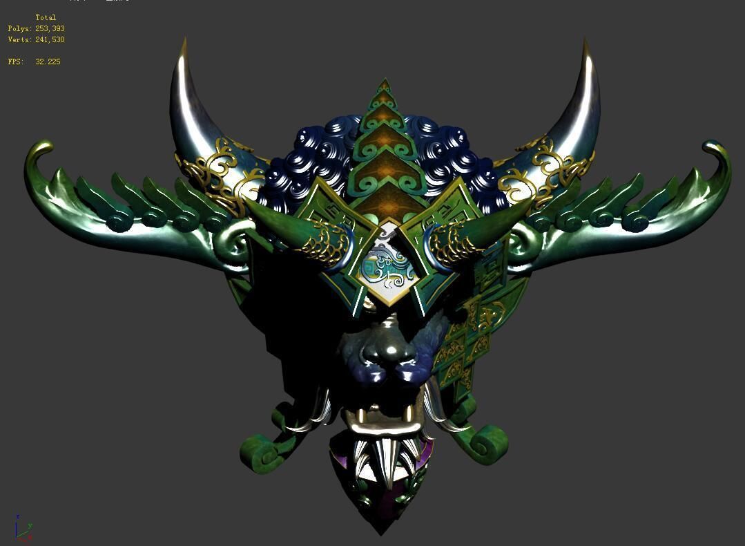 Religious altar - Ngau Tau 3D model_2