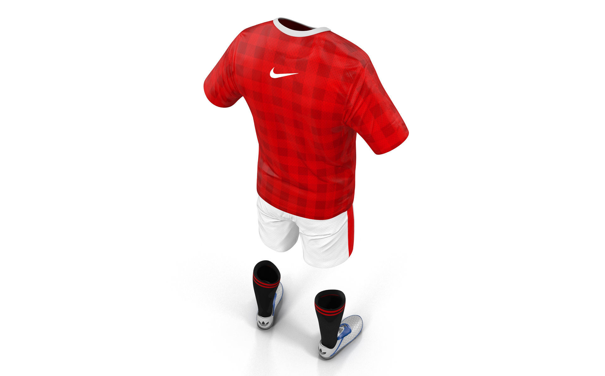 Soccer Clothes Manchester United 3D model CGTrader