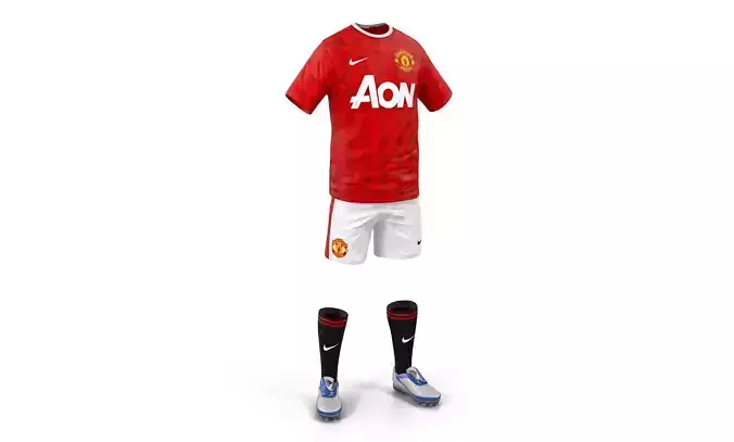 Soccer Clothes Manchester United 3D model