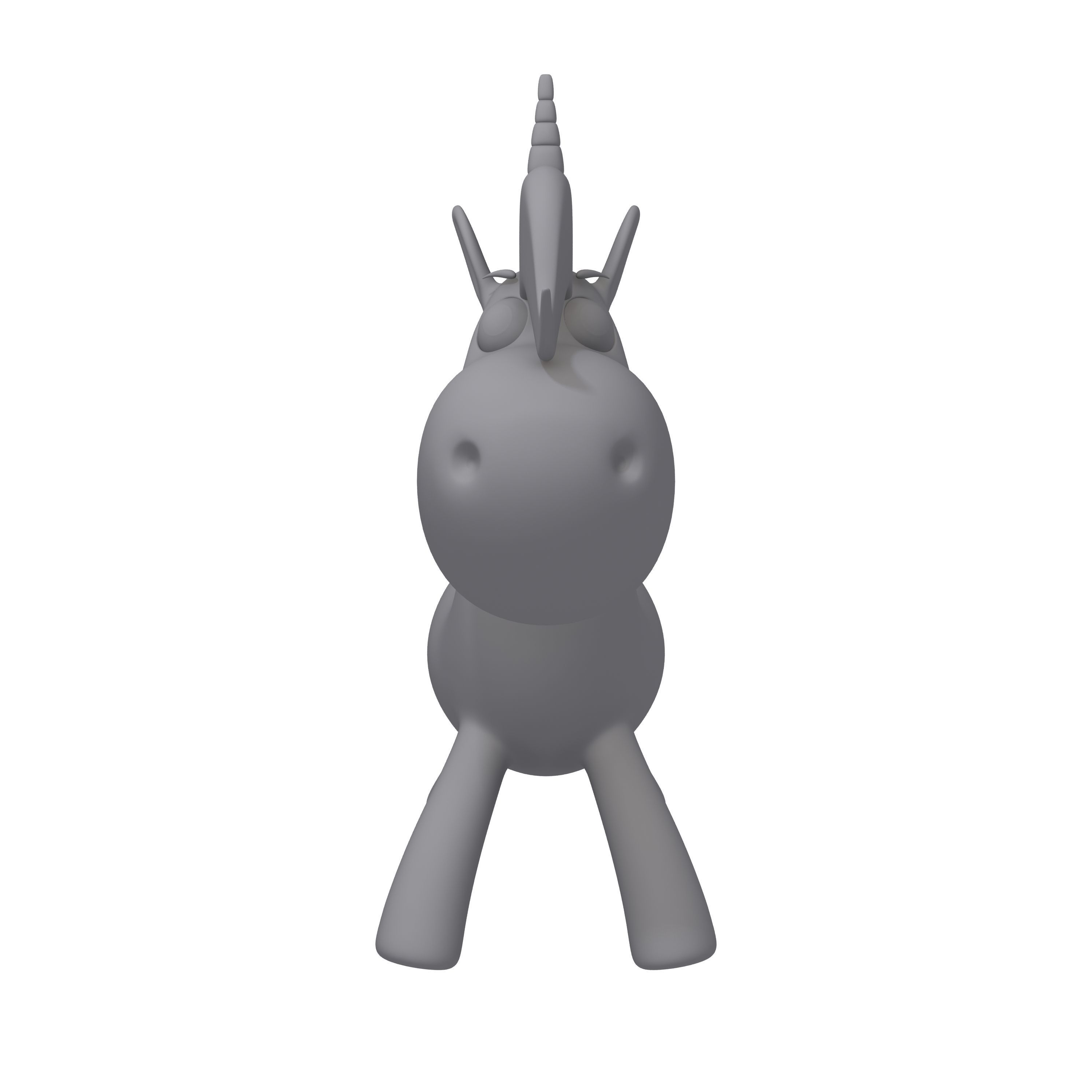 Unicorn Cartoon 3D model_9