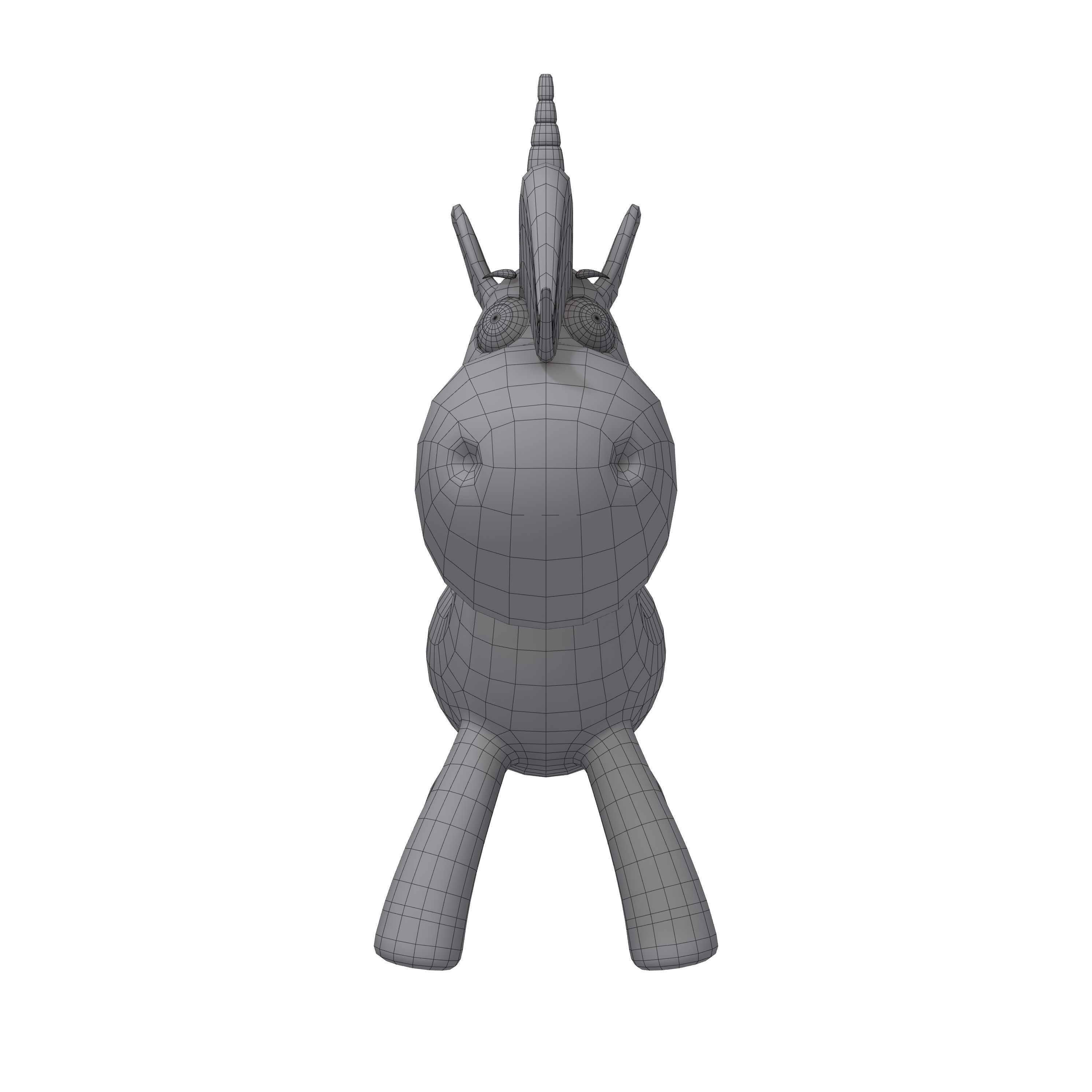 Unicorn Cartoon 3D model_5