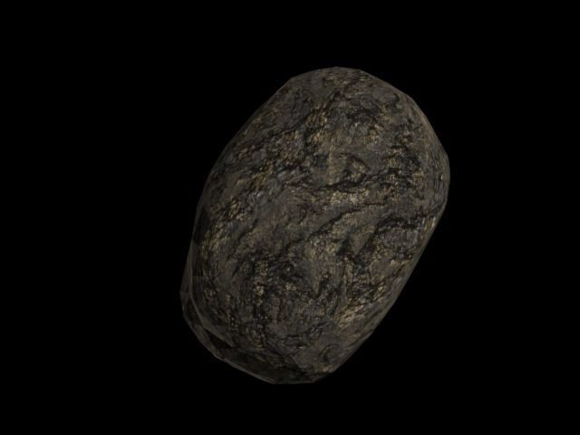 Asteroids simple Free low-poly 3D model_2