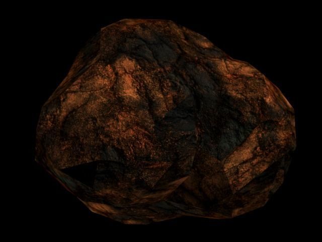 Asteroids simple Free low-poly 3D model_1
