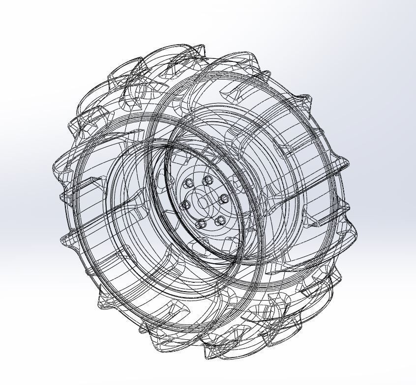  Rear wheel for Dune Buggy 3 3D print model_6