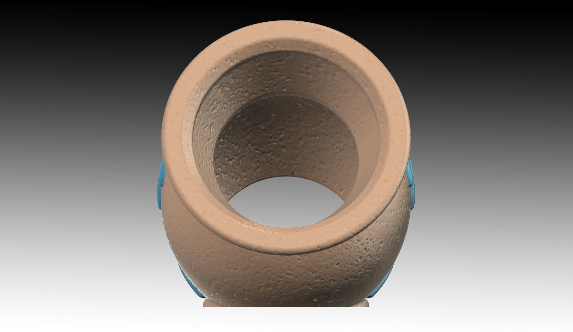 Aquarium-ornaments Octopus-pot  -dolphin- Free 3D print model_3
