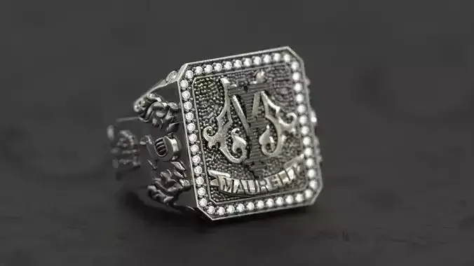 King Knight Signet Ring 