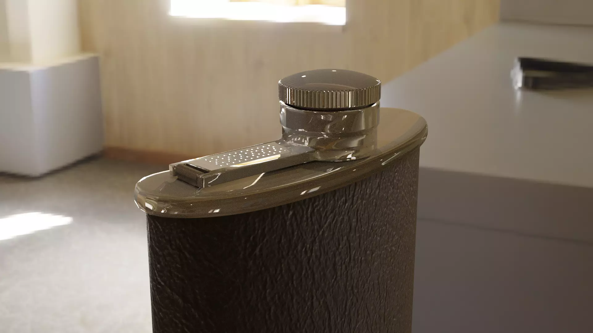 English XXth century vintage flask Free 3D model