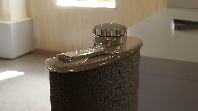 English XXth century vintage flask Free 3D model