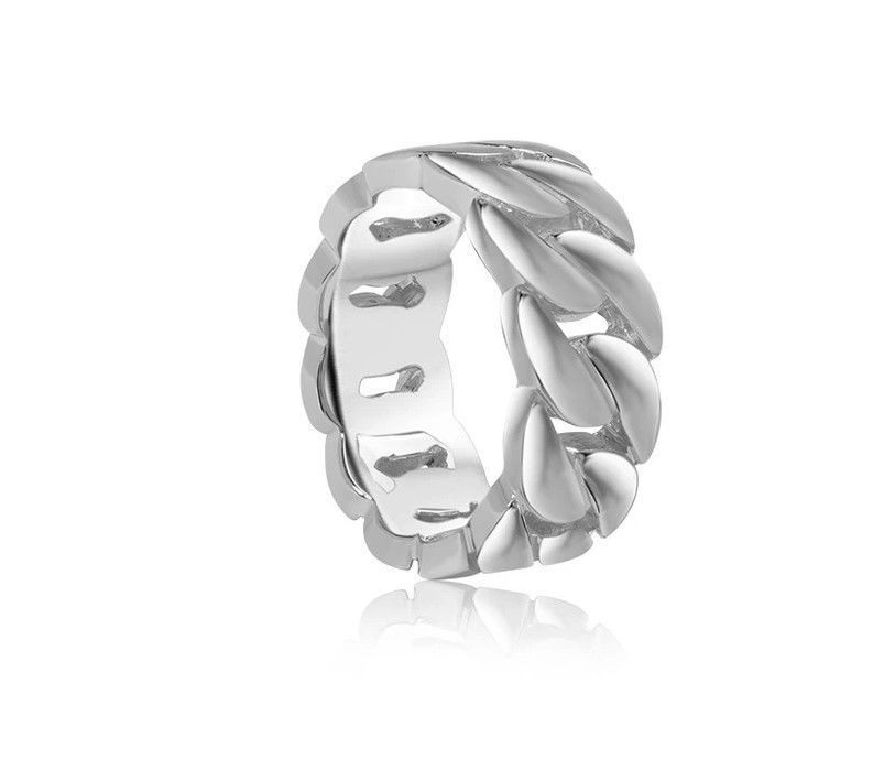 Cuba Chain Ring  3D print model_1