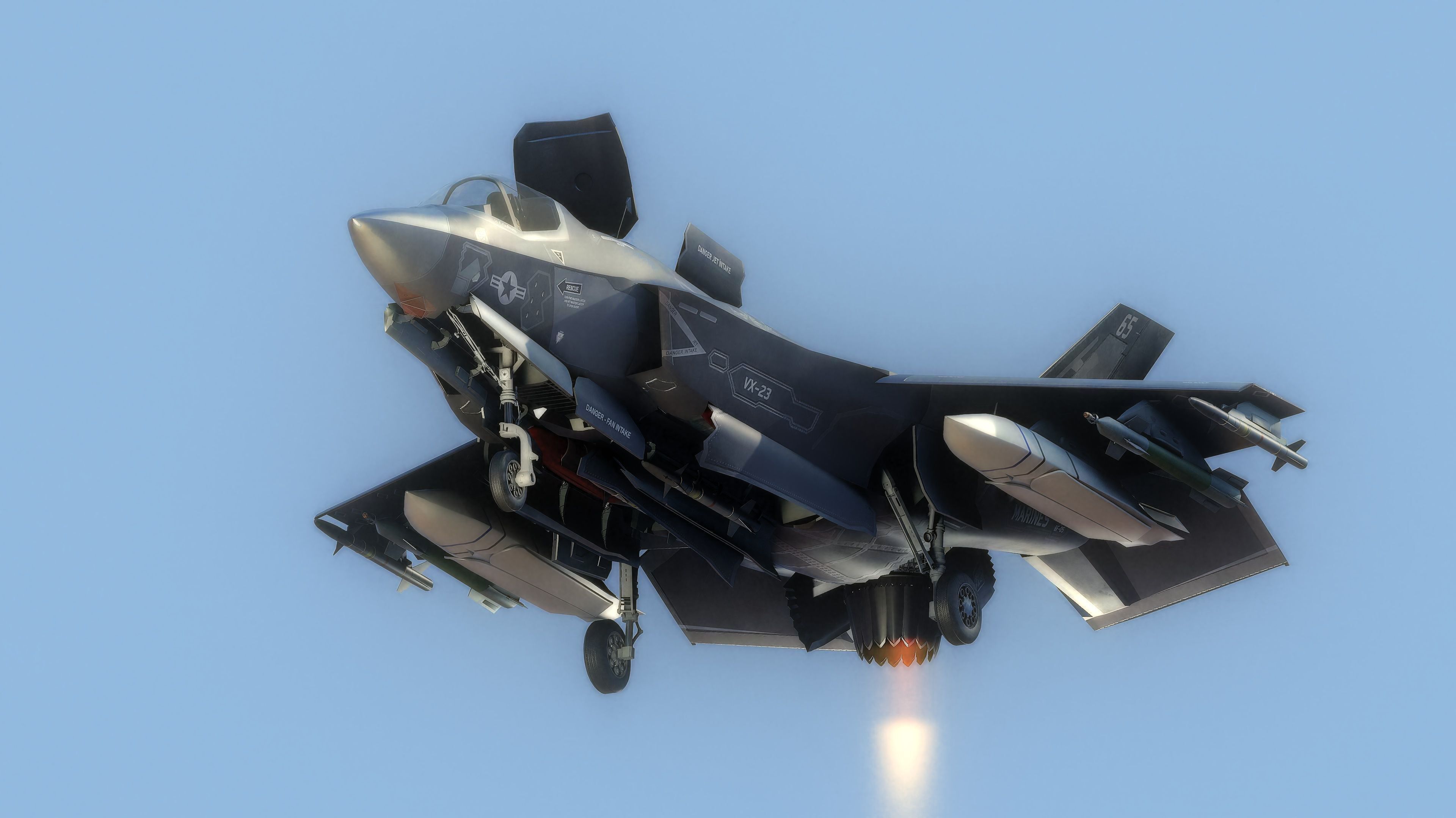 F35B Lightning II -Rigged - with high resolution cocpit Low-poly 3D model_6