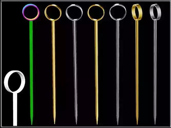 Cocktail pin circle hole