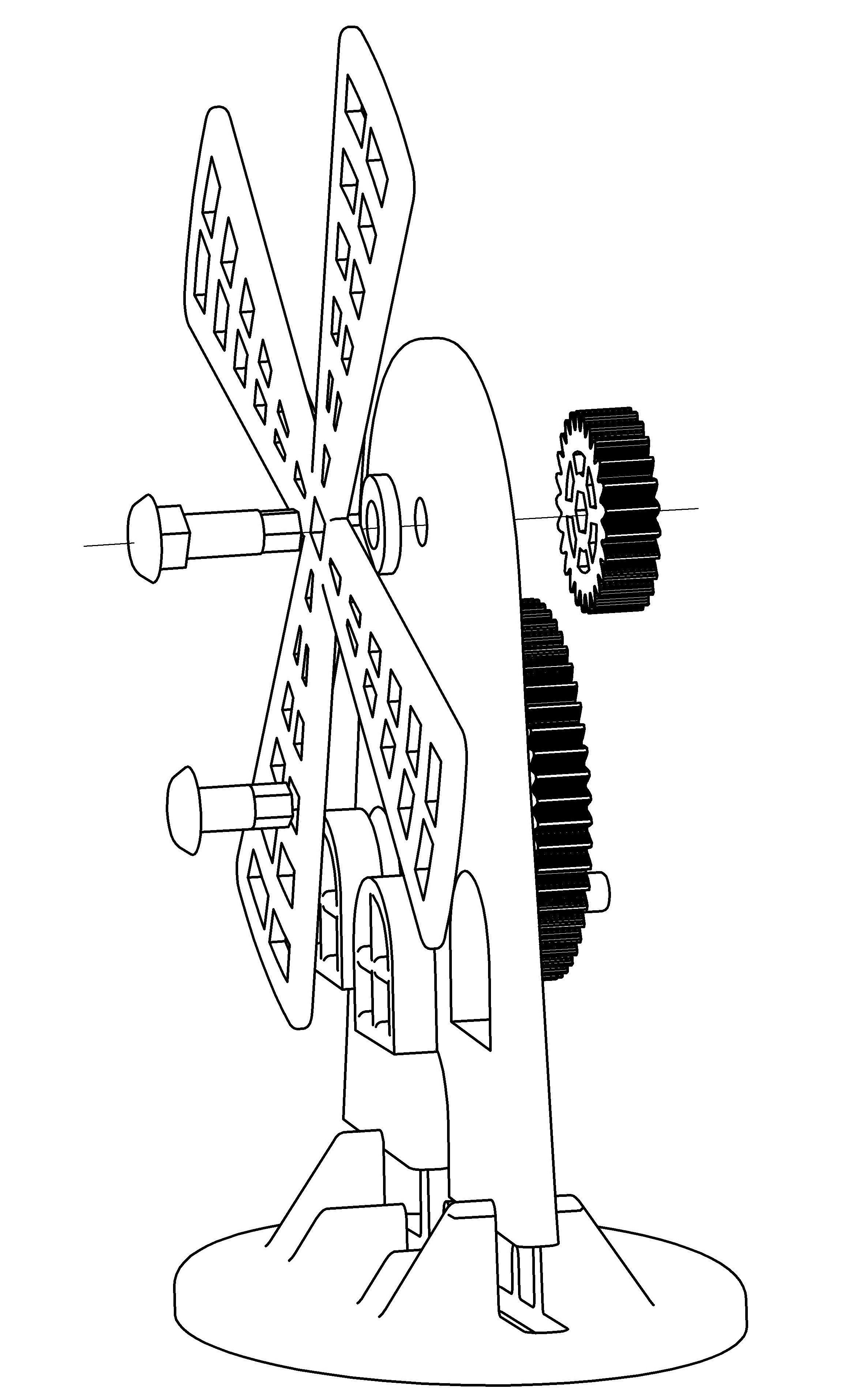 Toy for children or fun - Gear mill for CNC and printing 3D print model_5