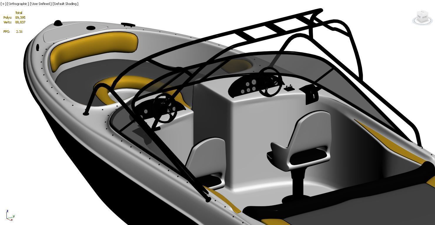 canoe v1 3D model  3D model_3