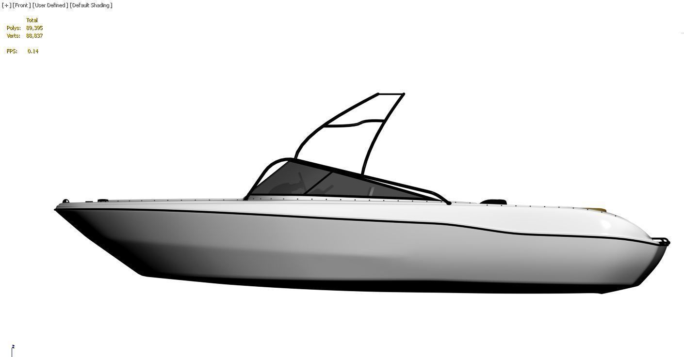 canoe v1 3D model  3D model_2