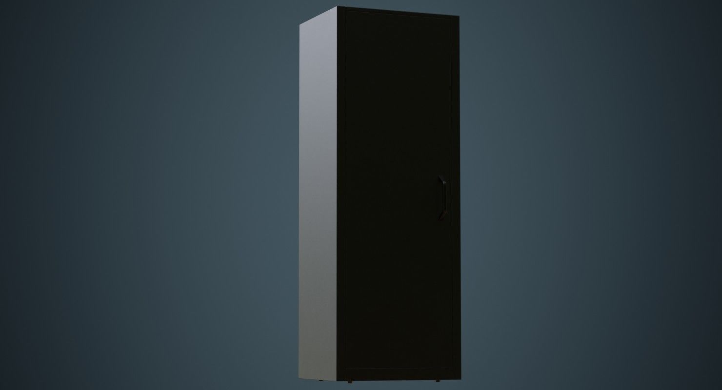 Server 1A Low-poly 3D model_3