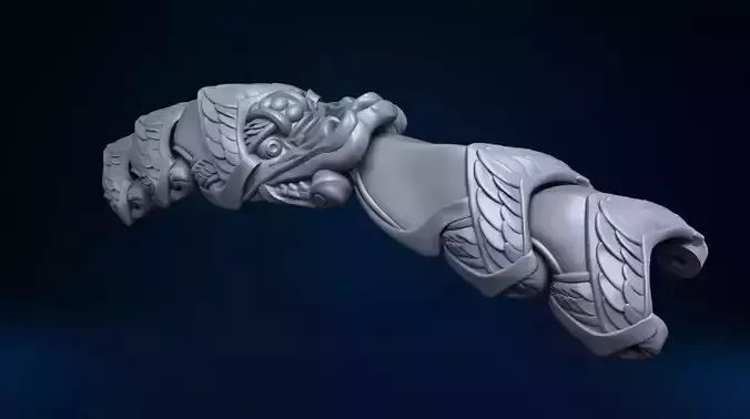 Dragon bracelet stl model for 3D printing