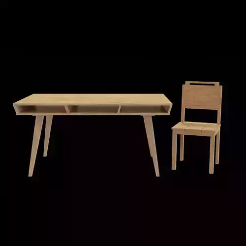 Dining Set 1 wooden desk and chair